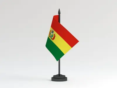Table Flag Bolivia 3D model