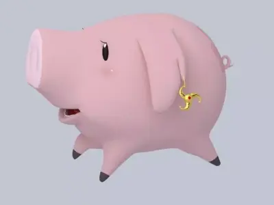 Scraps Captain Hawk Low-poly 3D model