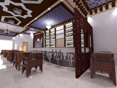 Moroccan restaurant 3D model