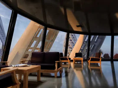 Futuristic Organic Building Ver-3 3D model