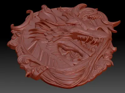Dragon head  3D print model