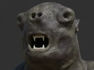 cave troll rigged lotr model Free low-poly 3D model