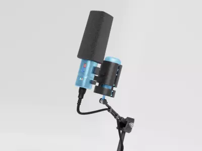 Podcast Microphone 3D model
