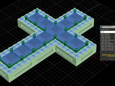 cross diamonds 3D print model
