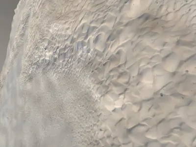 White Sand Dunes Northern Africa Free 3D model