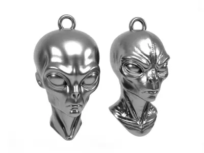 Aliens Pendants 3D print model