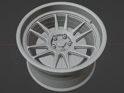 XT-206R - Wheels - Game Ready Low-poly 3D model
