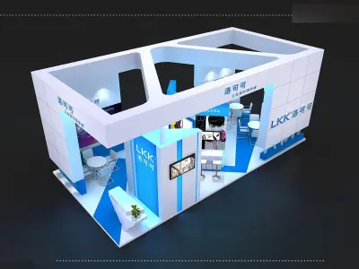 Booth - Area - 12X6-3DMAX2009-012 3D model