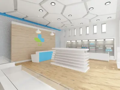 Pharmacy Beauty Store 3D model