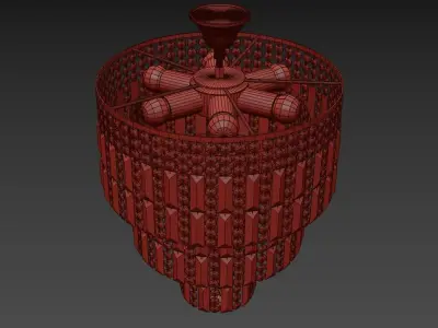 Chandelier Napoli E 1 5 38 501 G 3D model