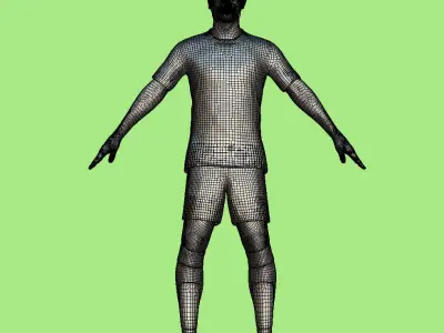 T-Pose Rigged Arda Guler Real Madrid 23-24 3D model