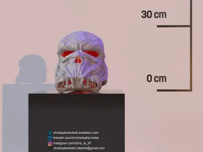 Star Wars Skull Death Trooper Helmet 3D print model