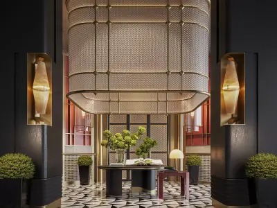 hotel lobby 3D model