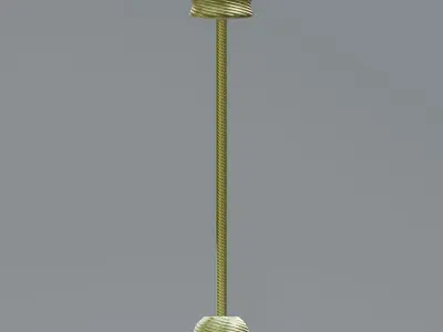 Twisted Patterned Moroccan Lamp 3D model