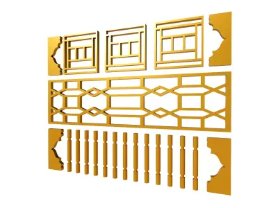 Gold Carving 15 3D model