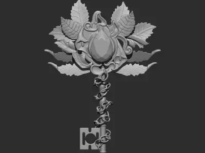 autum key 3D print model