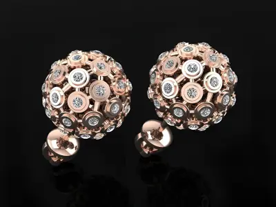 Ball Earrings  3D print model