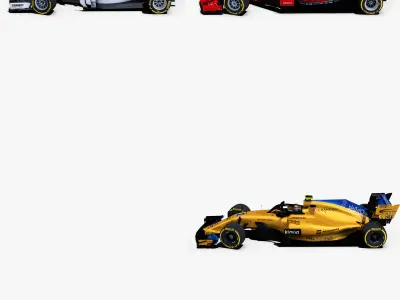 Formula 1 2018 Pack 1 Low-poly 3D model