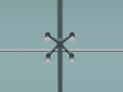 Spider Glass Object Cloner 3D model