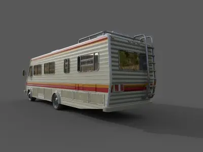 1986 Fleetwood Bounder RV Breaking Bads caravan Low-poly 3D model