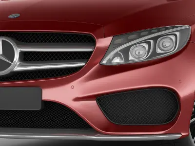 Mercedes C Class estate 2014 AMG package 3D model