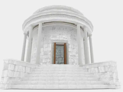 Temple of Vesta  Low-poly 3D model