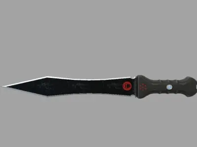 combat dagger Low-poly 3D model purchase