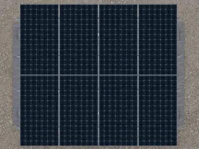 Solar Panel Steel Construction Type 4 3D model