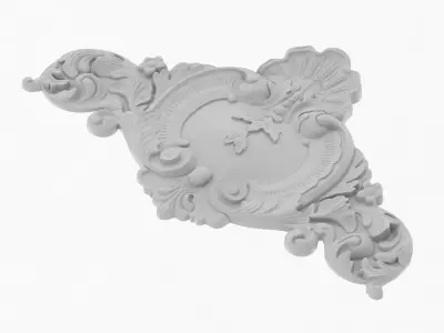 Cartouche Ornament 012 3D model