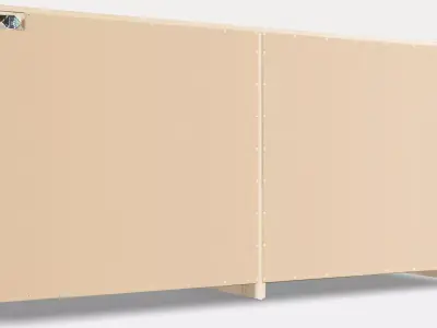 MALM Chest of drawers with 6 drawers 1 Low-poly 3D model