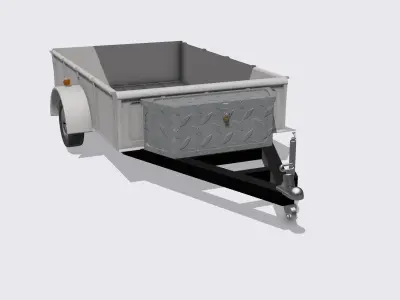 Box trailer diorama 3D print model