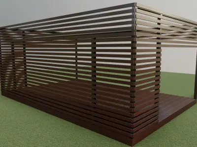 Pergola 3D model purchase