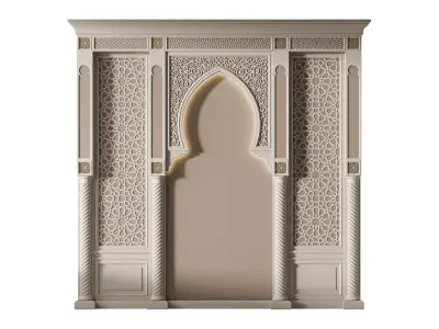 Arch 01 Arabic wall decor 3D model