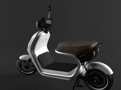 Electric scooter 3D model by 3Logic from CGTrader