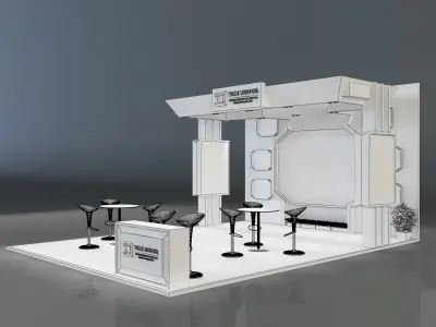 Booth Exhibition Stand a231 3D model