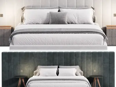 Milan bed by Stylishclub 3D model
