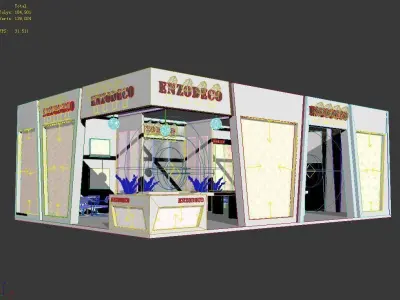 Booth - Area - 12X9-3DMAX2009-05 3D model