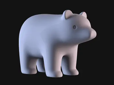 Bear Decoration 3D print model