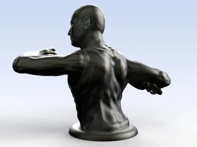 PING-PONG MAN FIGURINE DESKTOP GIFT 3D print model