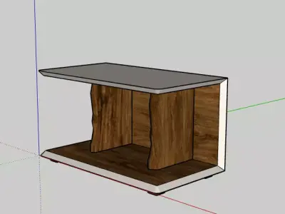 Wooden Table 001 Free 3D model
