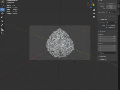 religion kaleidoscope decorative accessories 3D model
