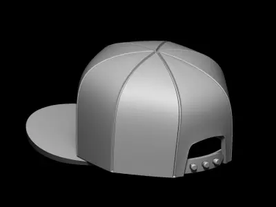 Peaked Cap 3D print model
