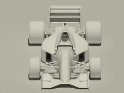 Jordan 191 Formula 1 racing car 3D model