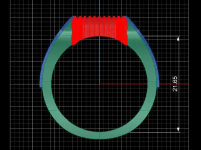 NEO MAN RING MODEL21 3D print model