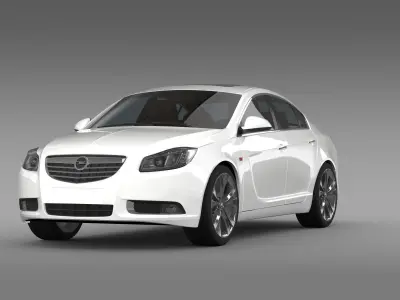 Opel Insignia Turbo 2008-13 3D model