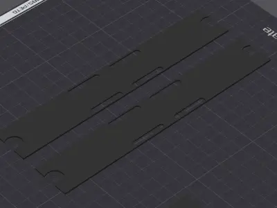 Interior Passenger car 2 and 3 for Rame sur Pneus HO 3D print model