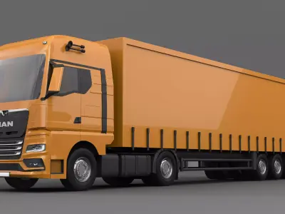MAN TGX  Fahrerhaus GX Sattelzugmaschine -2020 3D model