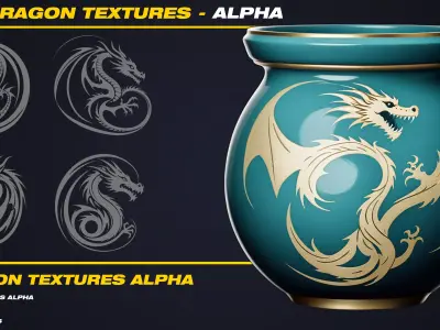 130 Dragon Textures Alpha Vol 01 Texture