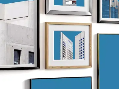Minimal Photo Frame Set - 19 Low-poly 3D model
