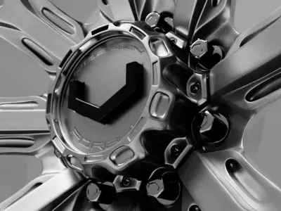 Vossen VFX sport car ring Low-poly 3D model